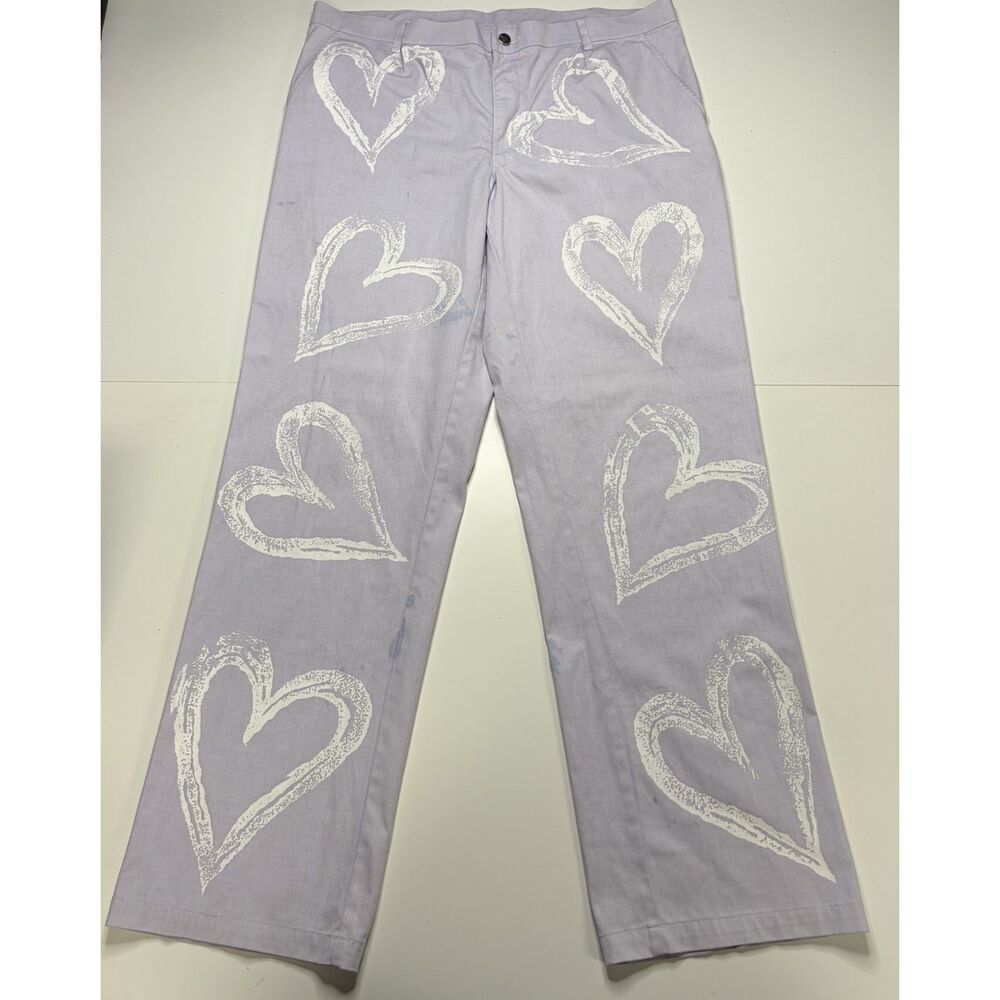 Urban Outfitters Pastel Coquette Pants Inseam 32in Waist fits like 36 Hearts.